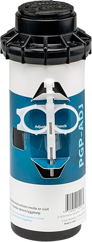 Vista 5 de Hunter PGP-ADJ 3/4" Rotor Sprinkler Head, Adjustable 40°-360° Arc, 4" Pop-Up Gear Drive Lawn Irrigation Head, 22-52 ft Spray Distance, Preinstalled