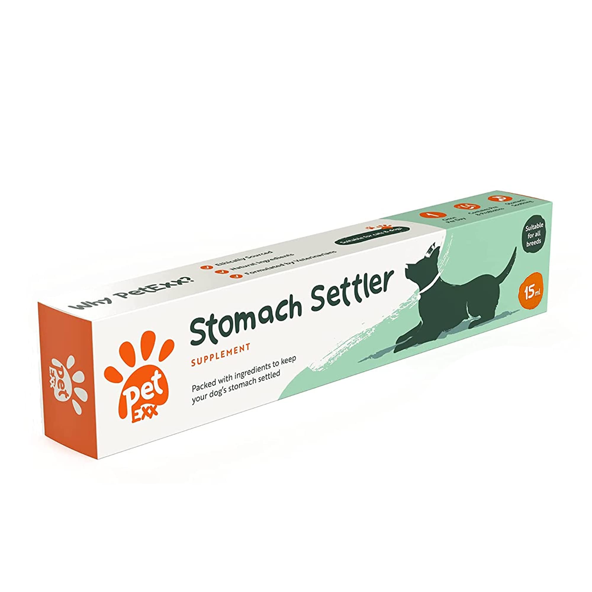 Stomach Settler Probiotic Chews - supplements as treats to help keep your beloved pets stomach calm and settled. For cats & dogs. A unique blend of probiotics and probiotics to aid digestion