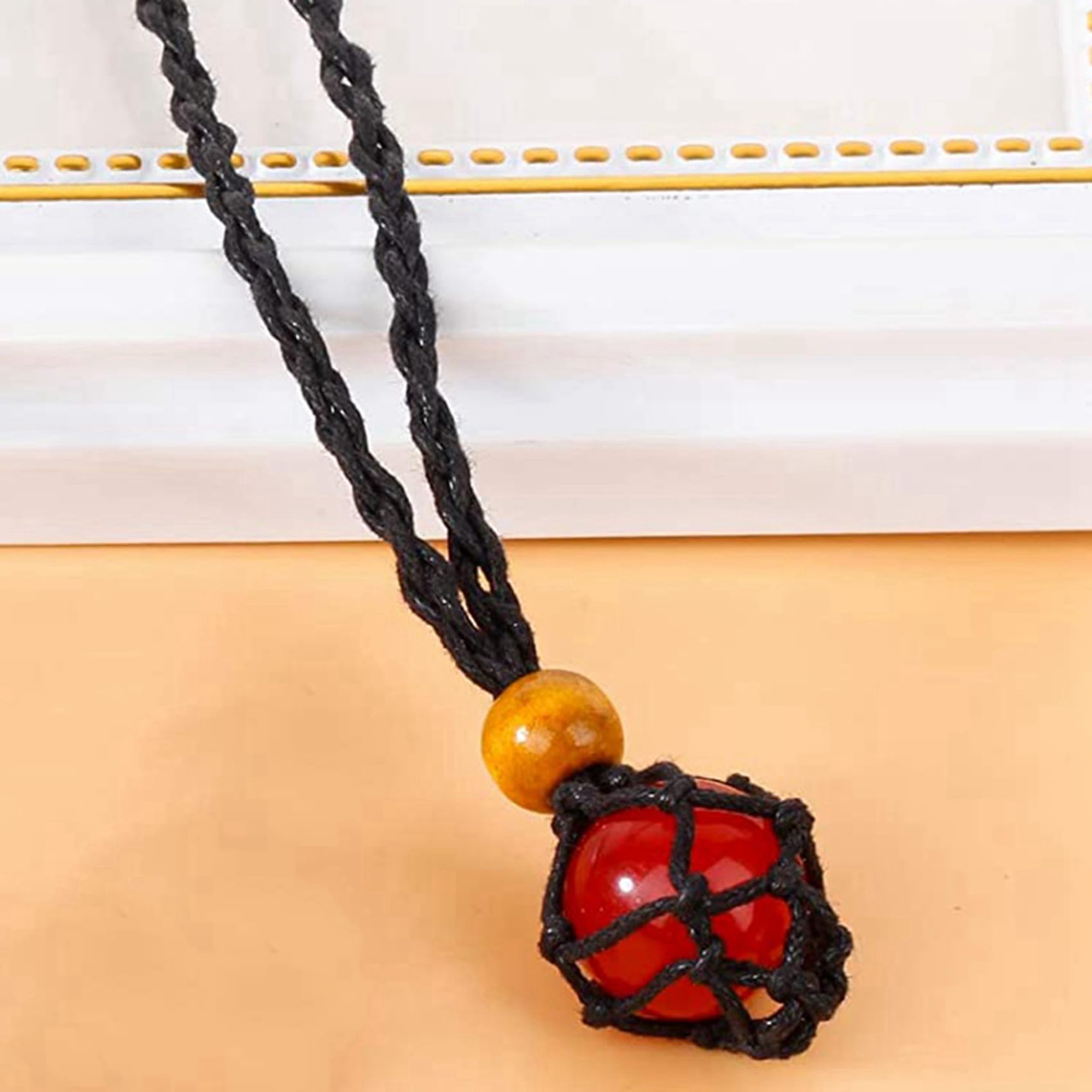 3 cordoncini per collana vuoti, per pietre e cristalli, supporto regolabile per collana