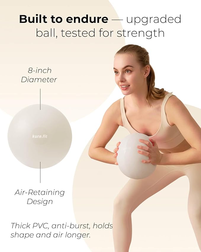 Kit de Pilates para Mujeres con Anillo, Pelota y Bandas de Resistencia miniatura 4