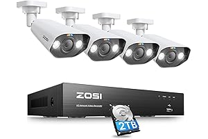 ZOSI 4K PoE Camera System with 8-Channel NVR