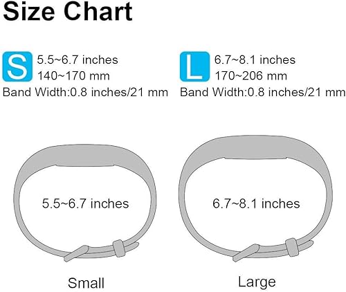 Miniatura 2 de Paquete de 5 correas deportivas compatibles con Fitbit Alta HR y Alta, correas clásicas de repuesto de silicona suave (paquete de 5 D, grande)