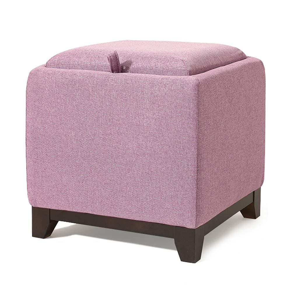 Pouf coffre de rangement rose : la solution pour ranger et s'asseoir dans les petits espaces