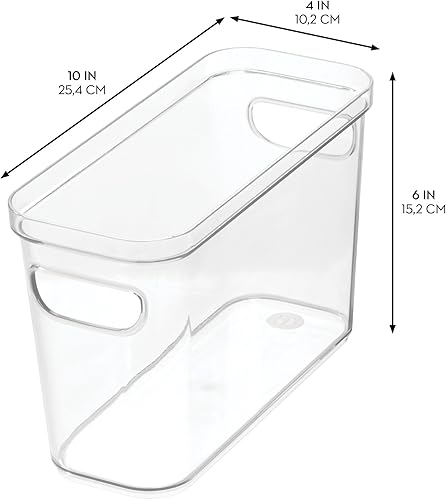 Miniatura 2 de iDesign Crisp - Contenedor de almacenamiento para nevera y despensa con asas, contenedor para alimentos, bebidas, organización de productos, sin