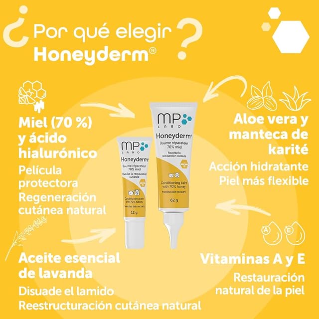 Foto 5 de 8 de MP Labo Honeyderm® 62 g - Bálsamo reparador con un 70% de miel para perros y gatos