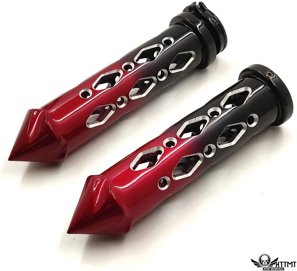 Billet Aluminum 7/8" Handlebar Grips Anti-Slip Shock Absorption Pair Fits CBR600 F4i 929 954 RR ZX6R ZX10R GSXR600 750 1000 YZF R1 R6 Universal