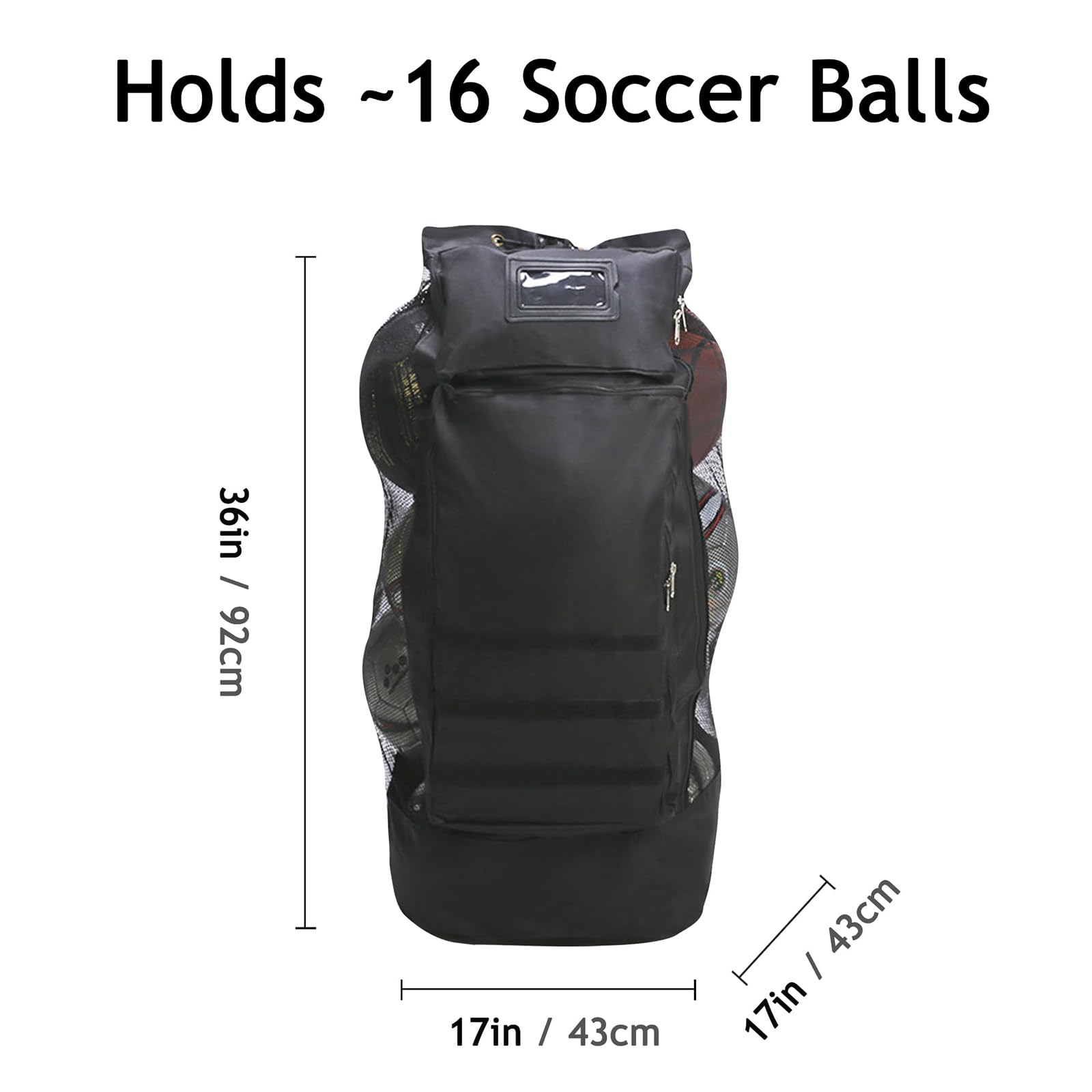 Mochila de almacenamiento de equipo de baloncesto de gran capacidad, bolsa deportiva para entrenamiento de fútbol