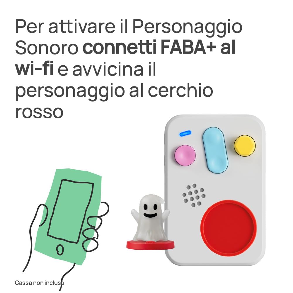 FABA Personaggio Sonoro Filastrocche scaccia Paura - Filastrocche - Giocattolo, Contentuti Educativi, Versione Italiana, Bambini 0+ Anni