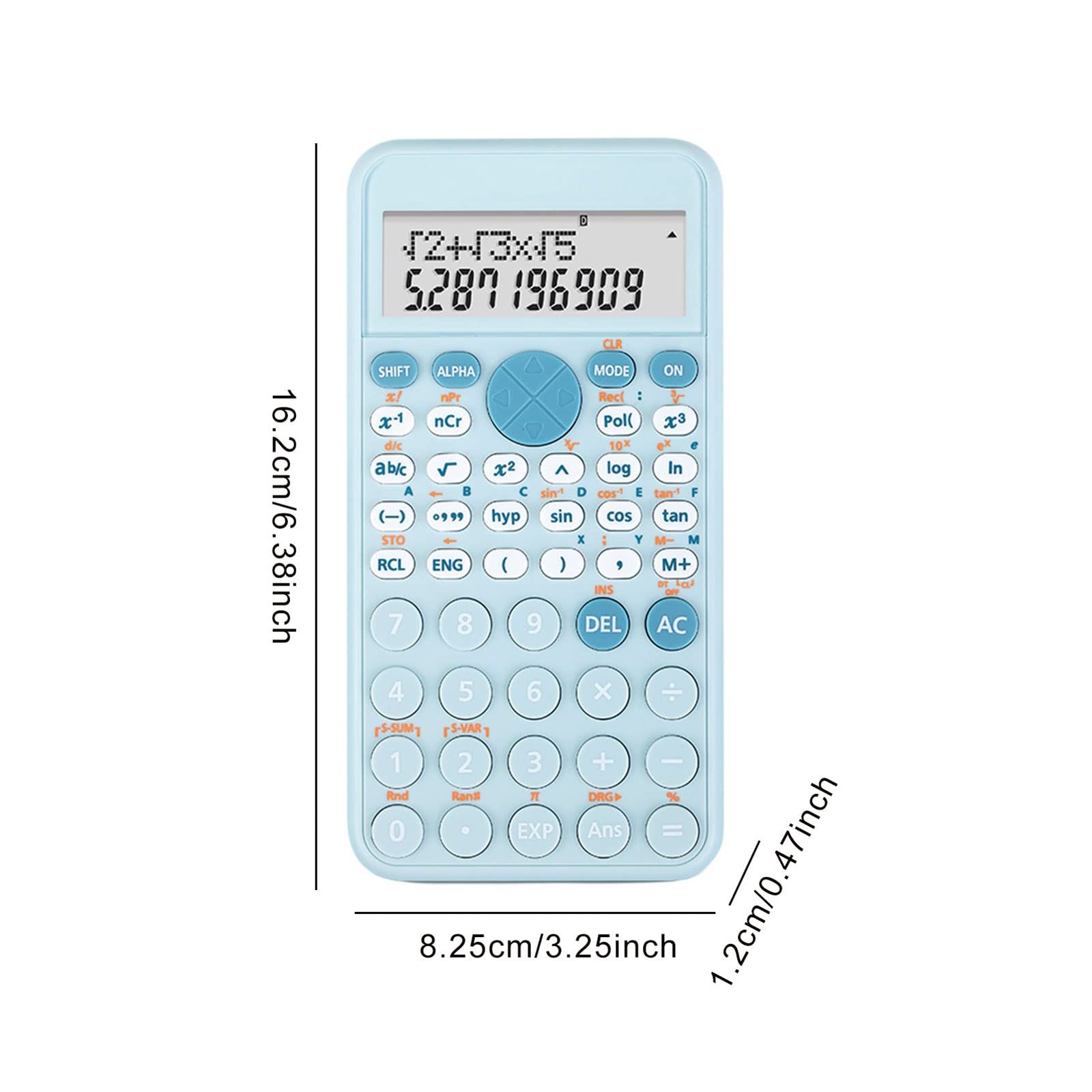 JINGYAN Calculatrices de Base Scientific Calculators Digit Pink Blue White for Students in High School Or College Cute Desktop Hand(Pink)