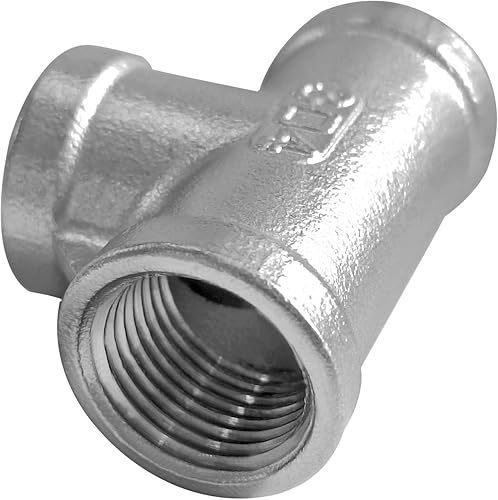 Miniatura 8 de Montaje de tubería en T de acero inoxidable 1/8 "x 1/8" x 1/8 "NPT Roscado hembra en forma de T Acoplamiento 3PCS
