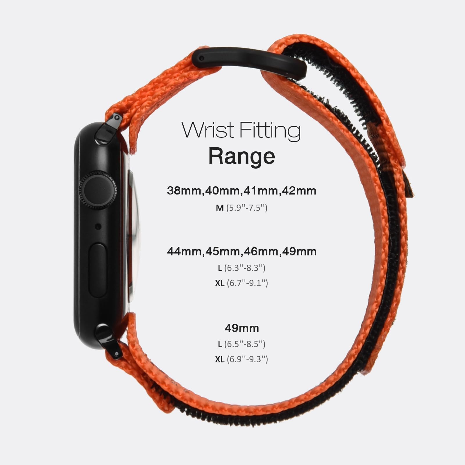 Nereides Compatible con Apple Watch Series 10 Band Series 9/8/7/6/5/4/SE/SE2/Ultra 1/2, correa deportiva de nailon con diseño tejido para 46 mm, 49 mm, 42 mm, 44 mm, 45 mm, 38 mm, 40 mm, 41 mm