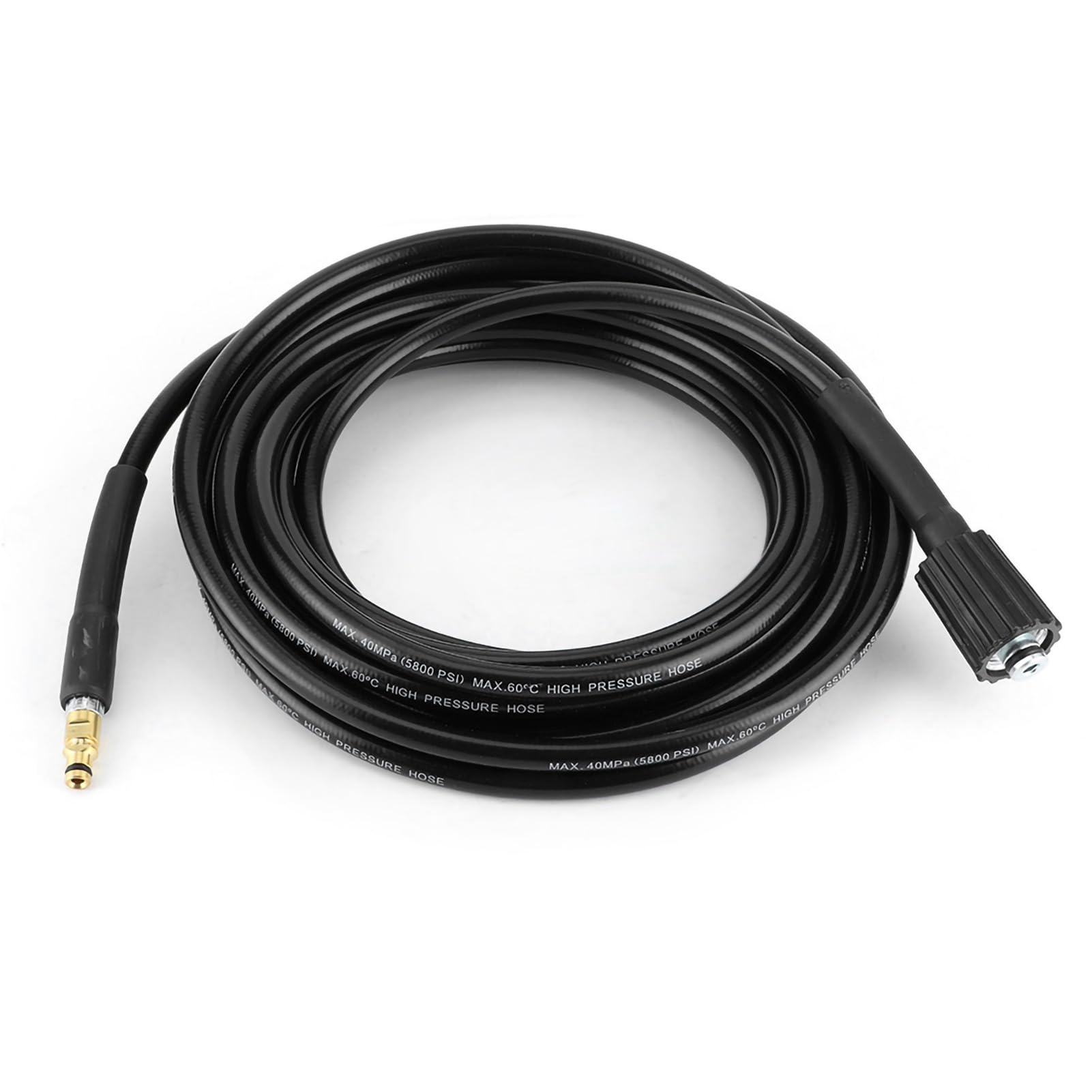 Tubo Flessibile per Lavatrice ad Alta Pressione 40MPa 5800PSI Tubo Flessibile per Lavatrice Automatica Tubo in Gomma per la Pulizia dell'Acqua Adatto per K2 Tubo Flessibile per (15m)