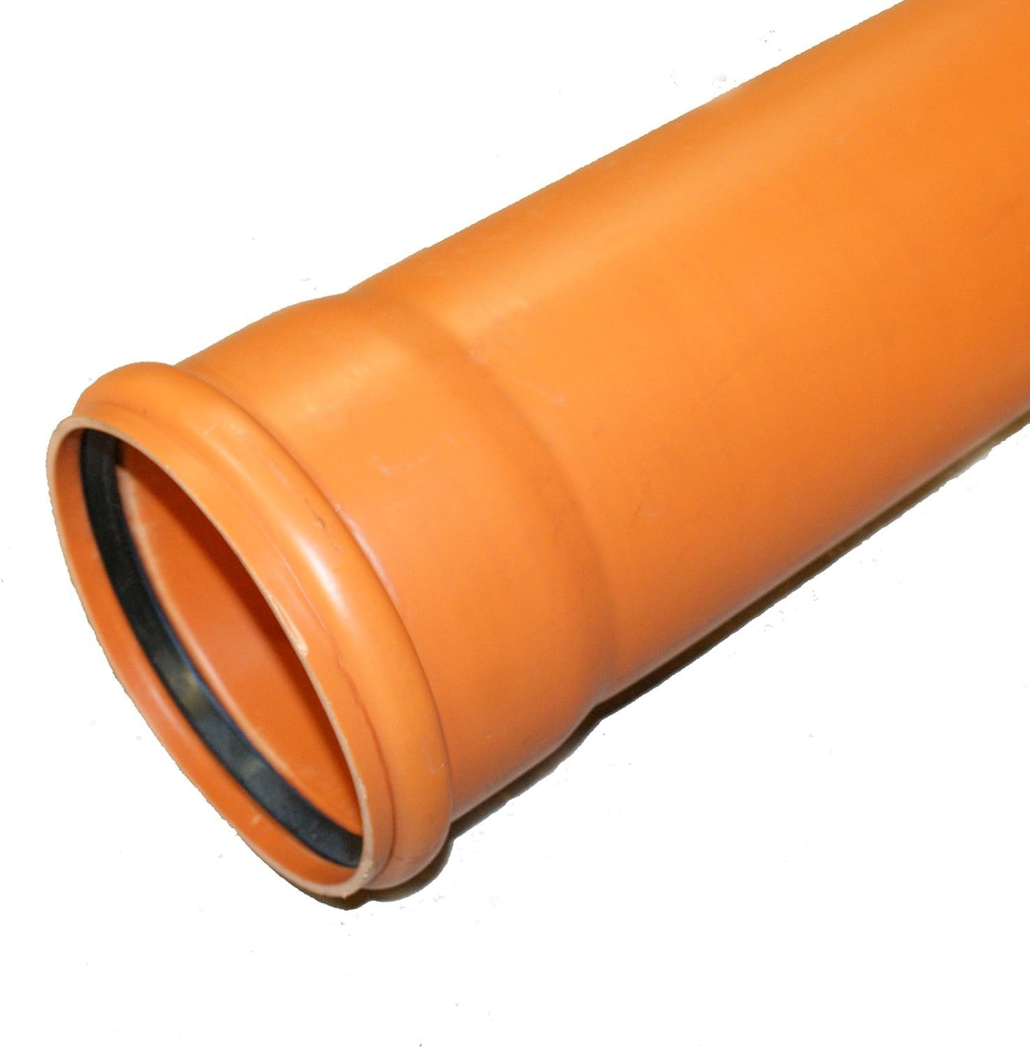 Tuyau D'évacuation KGEM PVC DN 250 - Tuyau Rigide 1000mm Sans Plastifiants, Conforme DIN EN 13476-2, Pour Drainage Professionnel