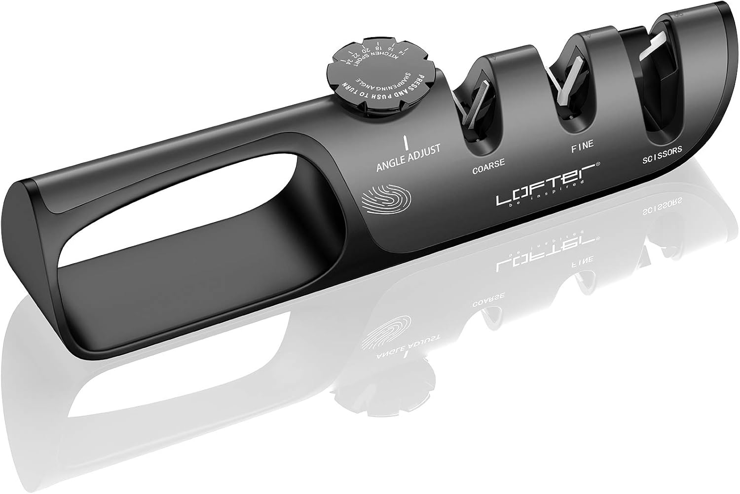 LOFTer Knife Sharpener, Scissors Sharpener with Angle