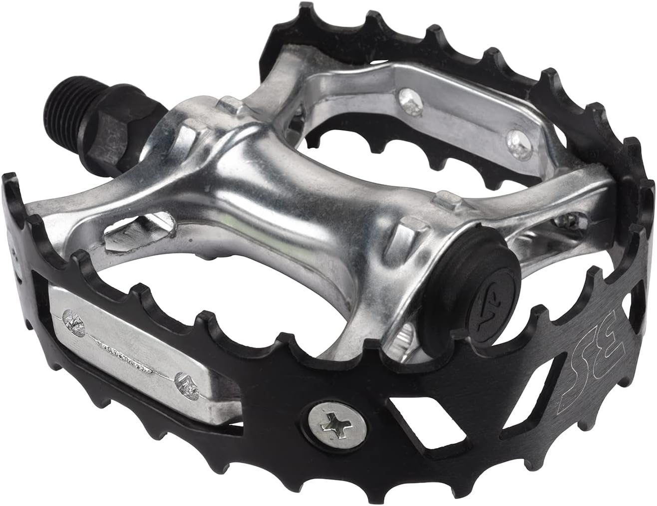 Racing Bear Trap Aluminum Cage Pedals - 9/16" - Black