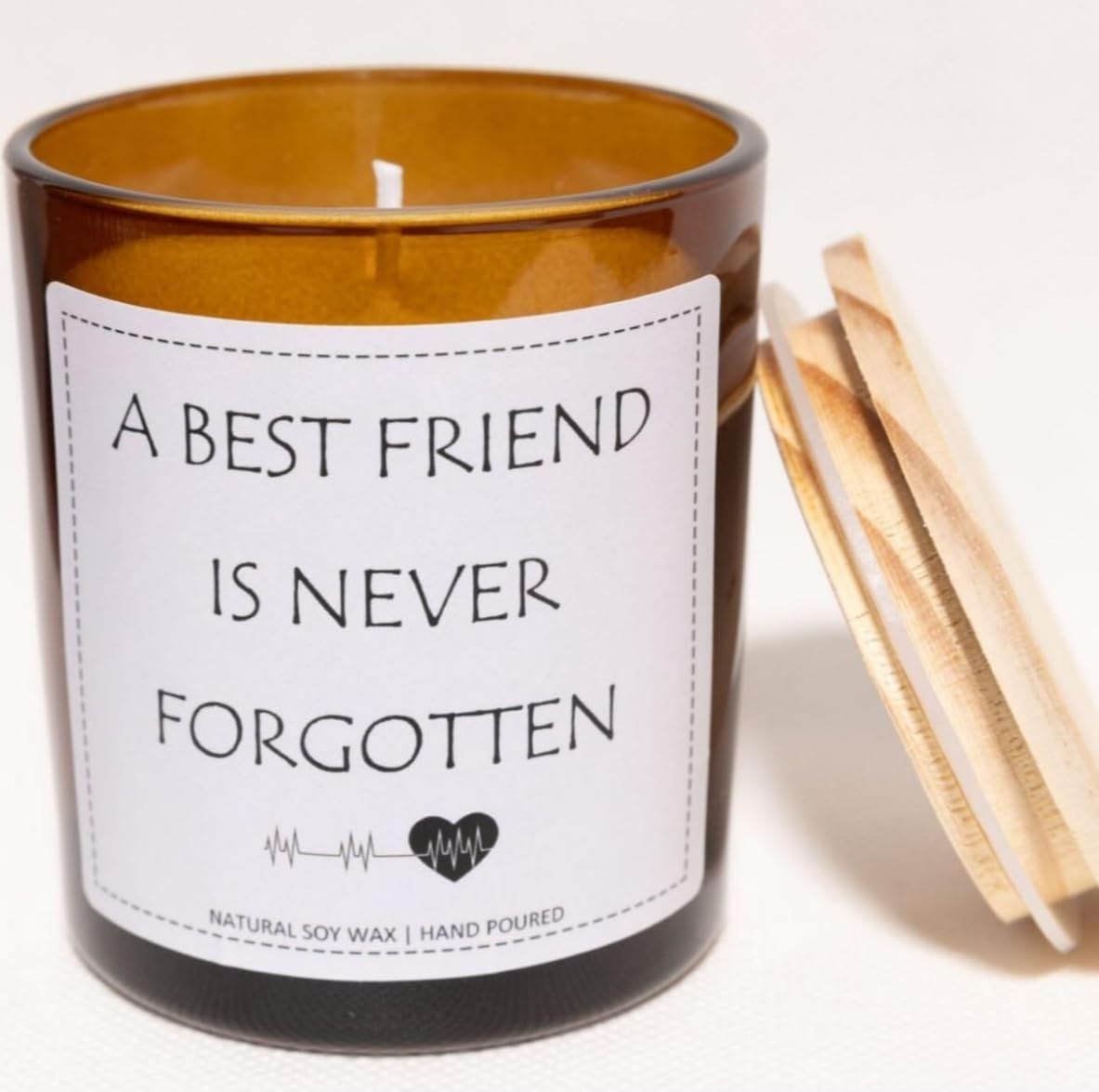 Dog Memorial Gifts for Loss of Dog, Pet Loss Sympathy Gift, A Best Friend is Never Forgotten Candle - Lavender and Eucalyptus, Crafted by Natural Soy