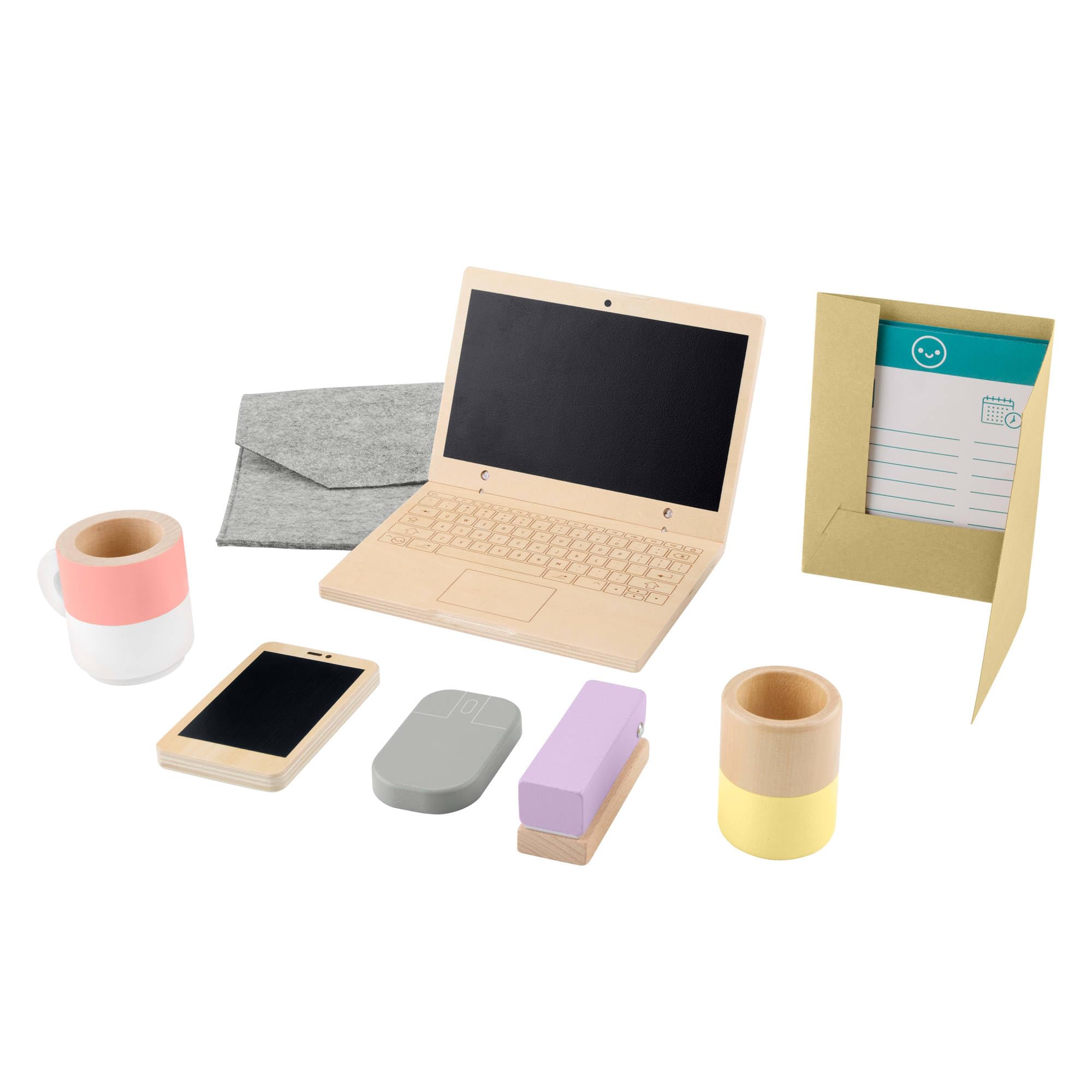 Fisher-Price Wood Pretend Play Work From Home Set