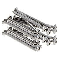 Vista 68 de MroMax Tornillos de máquina M2.0.197 x 0.157 in Tornillos Phillips Cross Truss Head Tornillo 304 Pernos de sujeción de acero inoxidable 15pcs