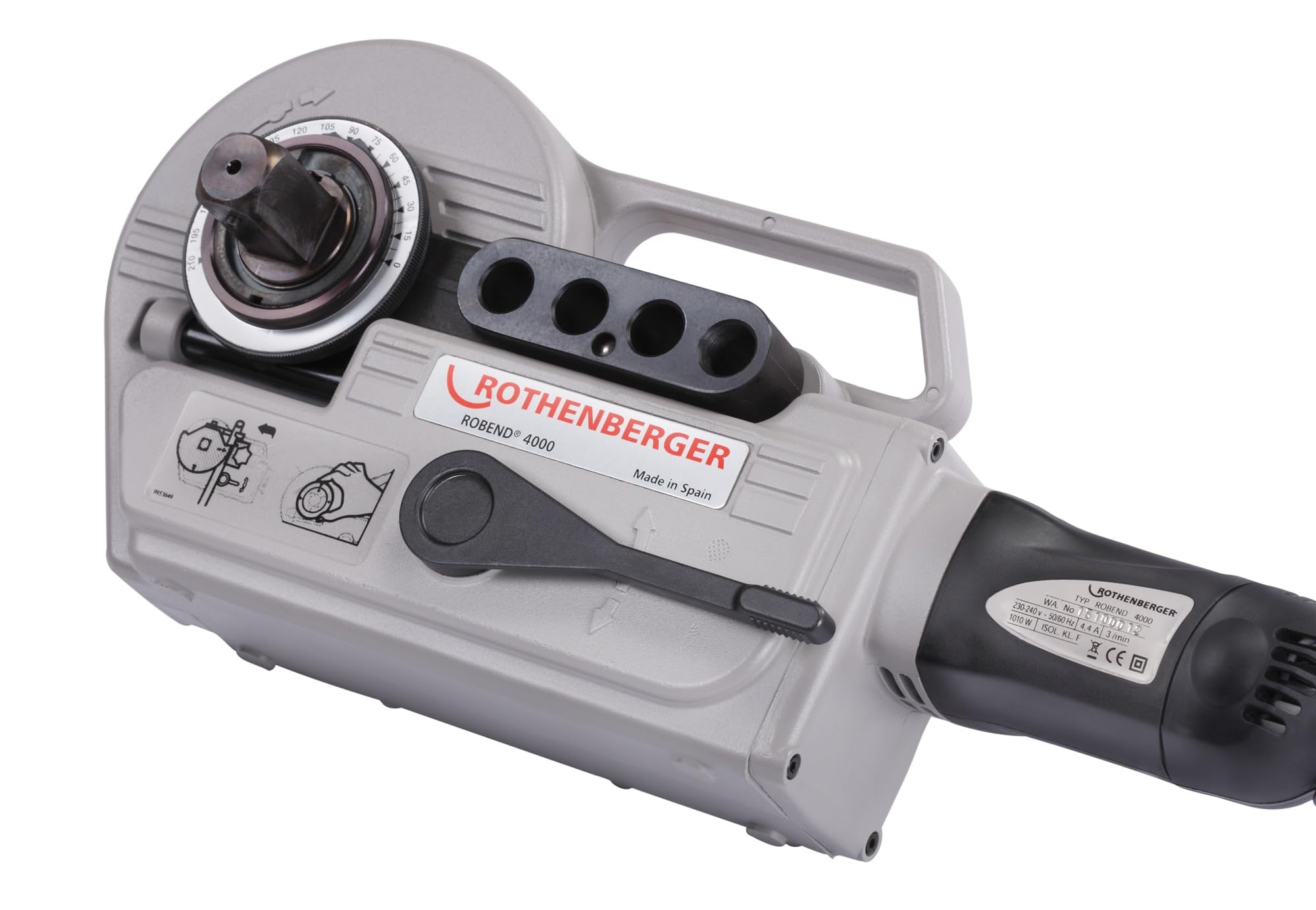 ROTHENBERGER ROBEND 4000 Set Rohrbiegemaschine, 15mm-18mm-22mm-28mm Arbeitsbereich Durchmesser, 230V | 1000001550 | Rohrbiegegerät, Biegegerät für Rohre