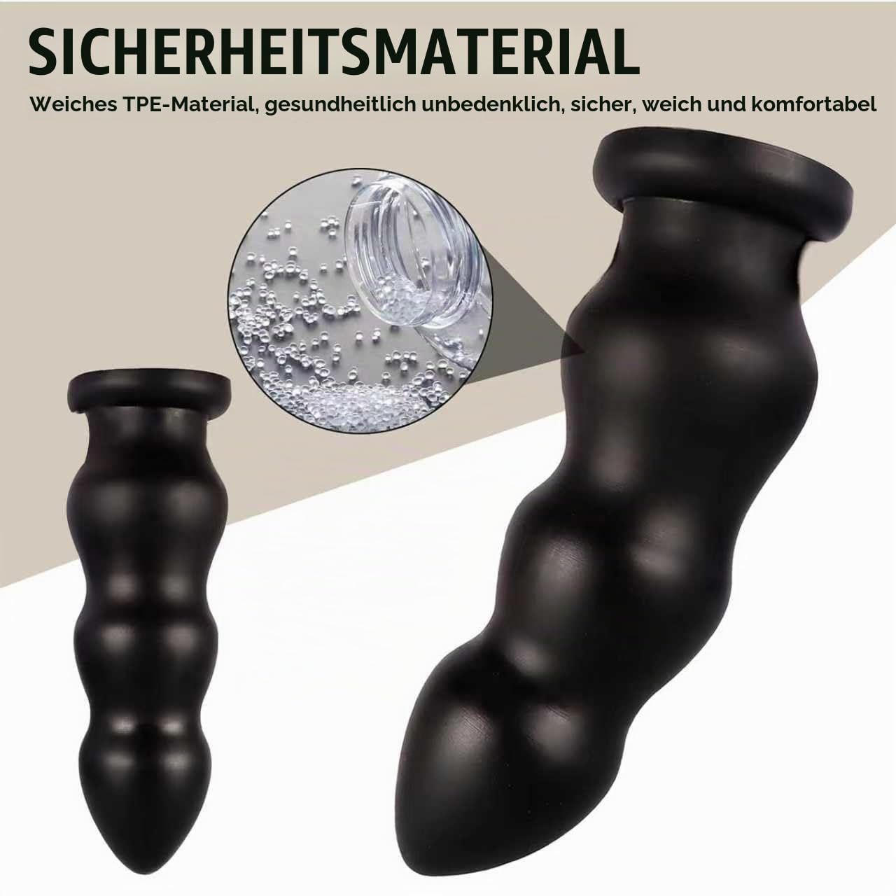 32.5 * 11CM Dildo Analkugeln Analdehner,Analdilos Dilatatoren(Schwarz,XXXL)