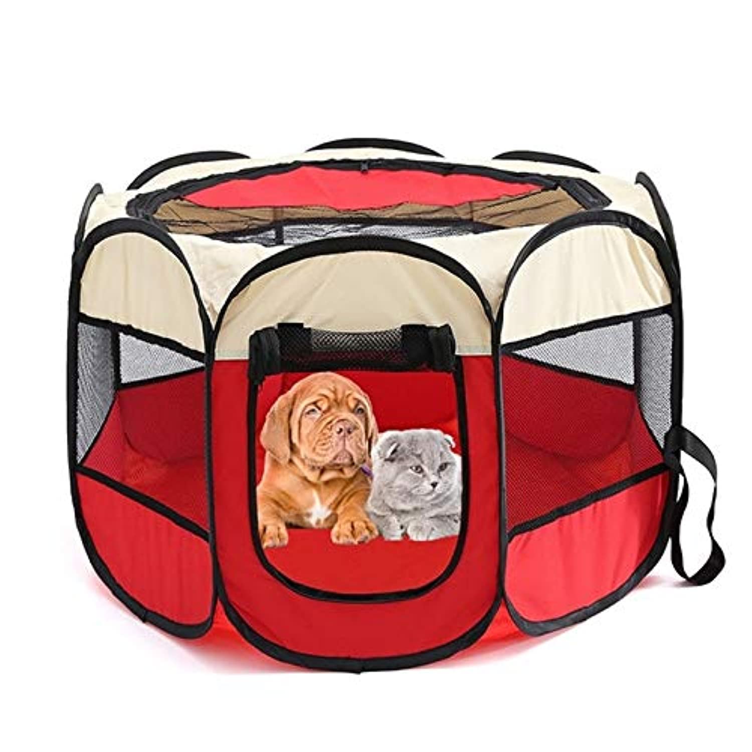 NICO SEE WONDER Dog House Foldable Pet Tent Dog Portable Dog Beds Cat Tent Playpen Pet Kennel Fence Outdoors Traveling Pet Product