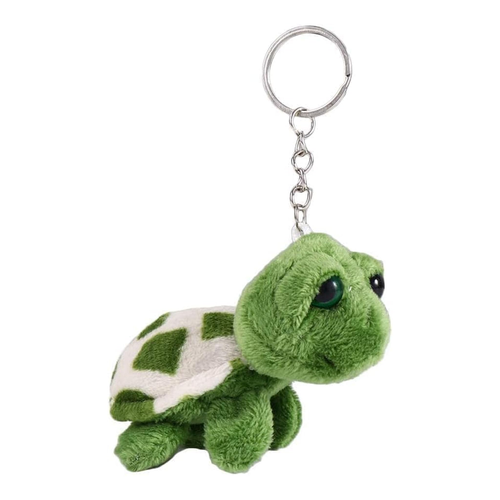 Nlinlin Green Mini Sea Creatures Turtle Doll Keychain Gift Plush Key Ring Cartoon Bag Pendant Auto Animal Keychain Decoration Plush Keychain Automobile Keychains Trim Stuffed Animals