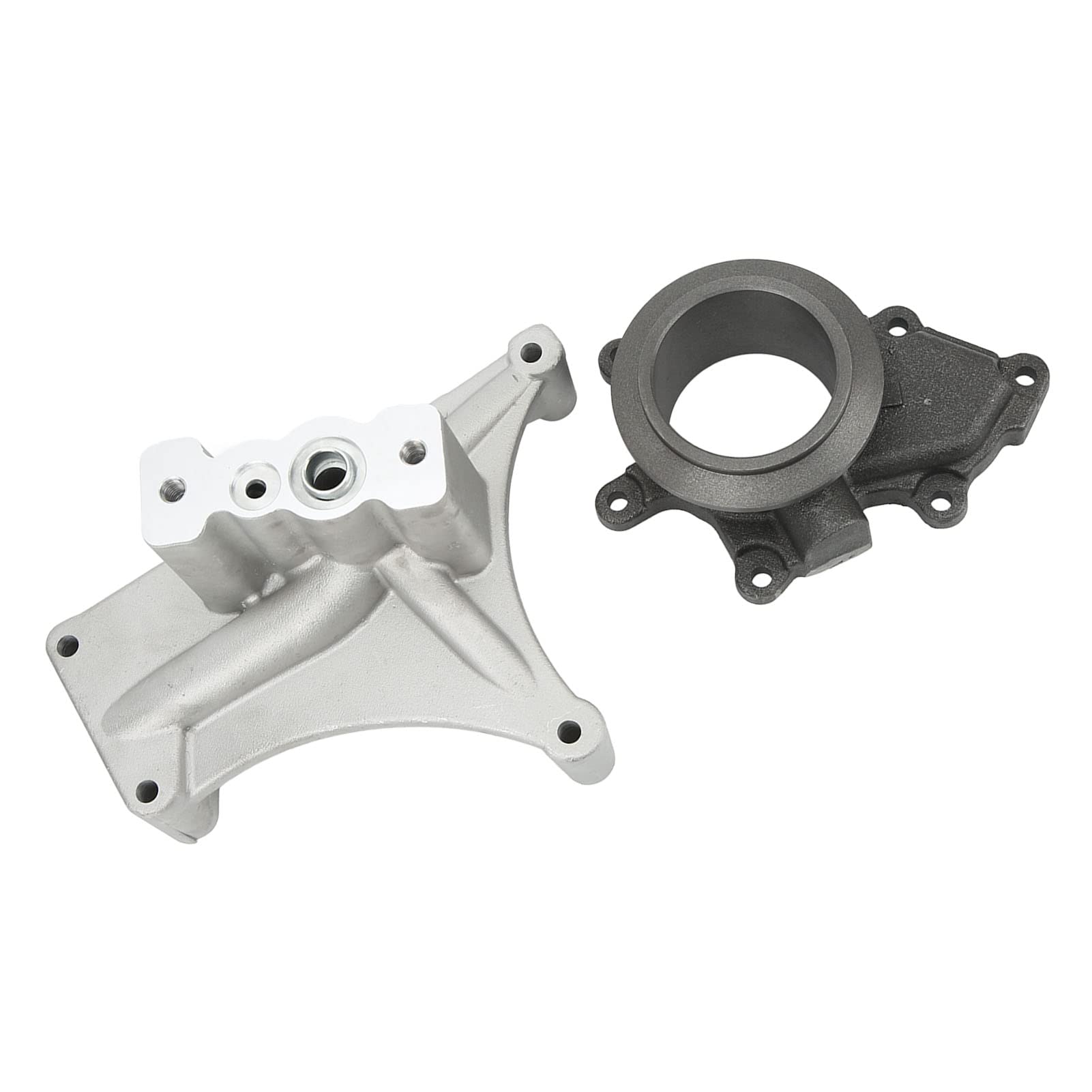 Ausla Zestaw Obudowy Układu Wydechowego Turbo Cokół Obudowa Układu Wydechowego Turbo ze Stopu Aluminium i żelaza z Pierścieniami O i śrubami Pasuje do Powerstroke 1999.5 do 2003 7.3L