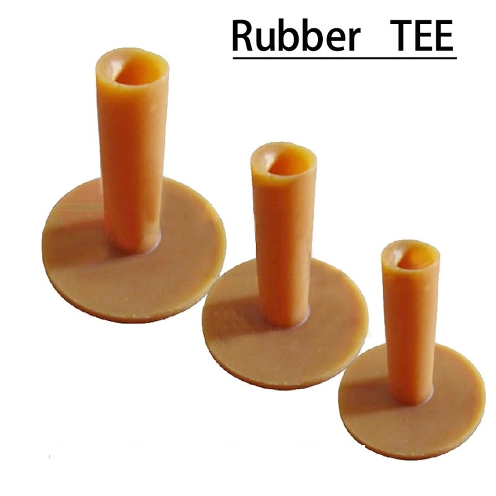 Golf Tee 10 stücke Gummi Golf Tee-Halter for Outdoor Sport Golf Praxis Driving Range 42mm 54mm 70mm 80mm Golf Ball Praxis FüR Einen Idealen Abschlag