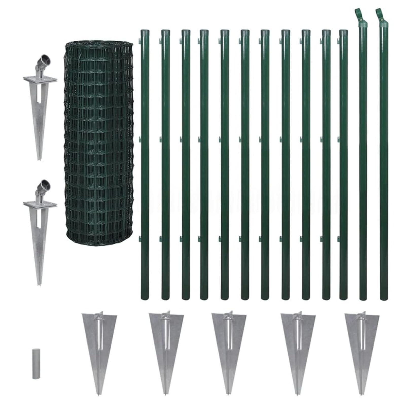 Euro Fence - Cerca de acero de 25 x 1,2 m, tela verde para gallinas, alambre soldado, para valla de red de pájaros, malla de conejo, valla de serpiente, malla de aves de corral, malla de jaula