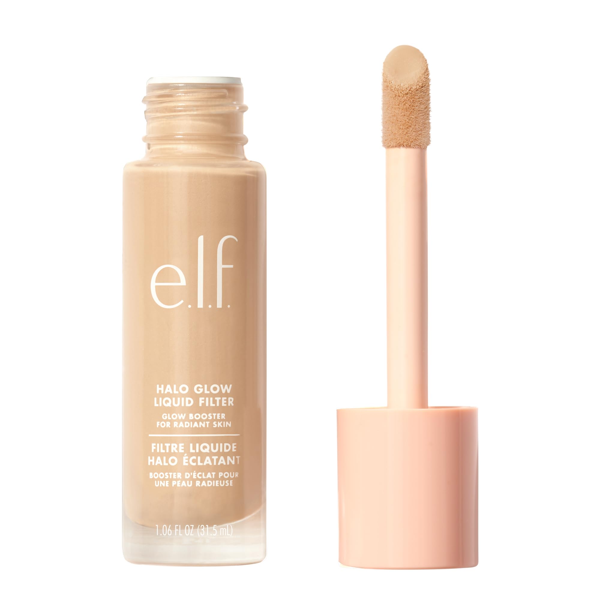 e.l.f. Halo Glow Liquid Filter, Complexion Booster For A Glowing, Soft-Focus Look, Infused With Hyaluronic Acid, Vegan & Cruelty-Free, 00 Fair 31.35 ml (Pack of 1) 00 Fair
