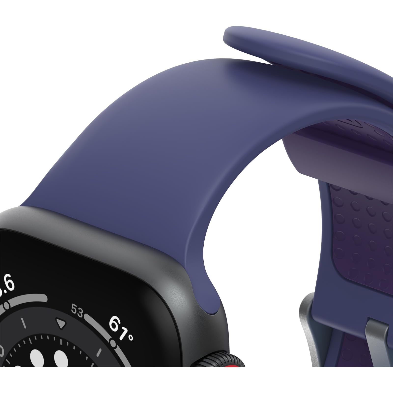 OtterBox All Day Watch Band for Apple Watch 40/41/42mm, Replacement Durable Soft Touch Silicone Strap for Apple Watch Dark Purple - Image 4