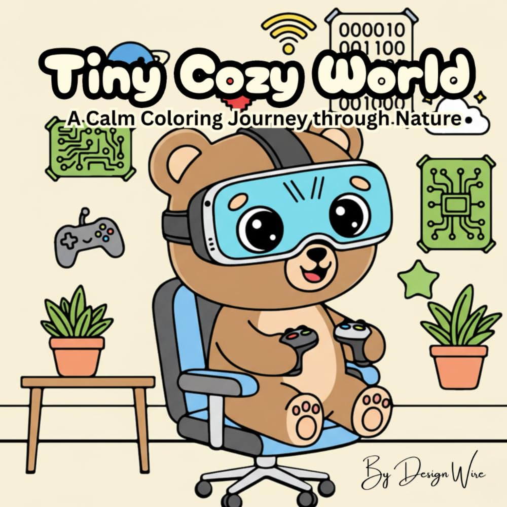 Tiny Cozy World: A Calm Coloring Journey through Nature