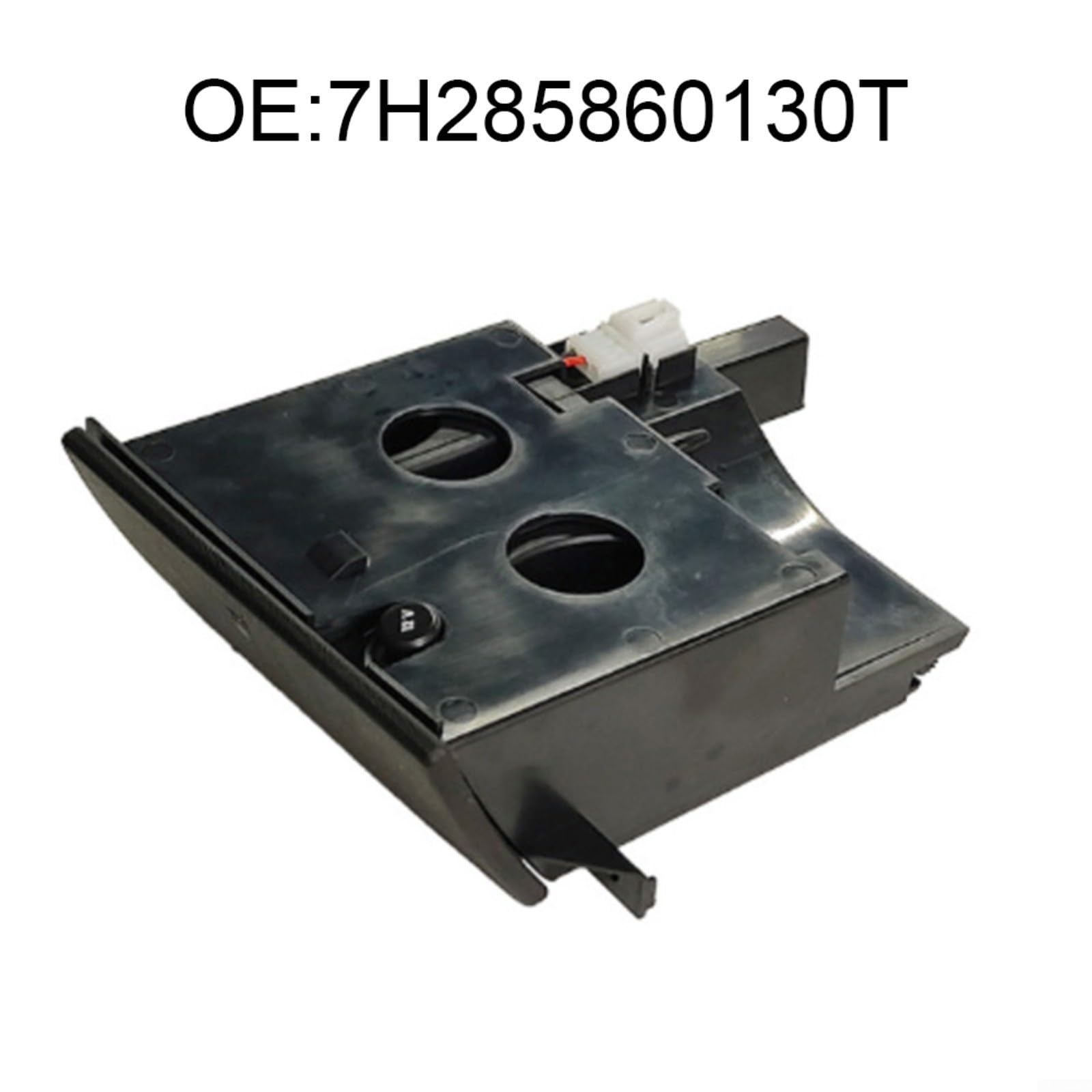 HpLive Portabevande consolle centrale in robusto ABS e metallo, adatto per Transporter T5 e per Multivan 2009-2015, guida a destra, nero/grigio, OEM 7H285860130T (grigio)