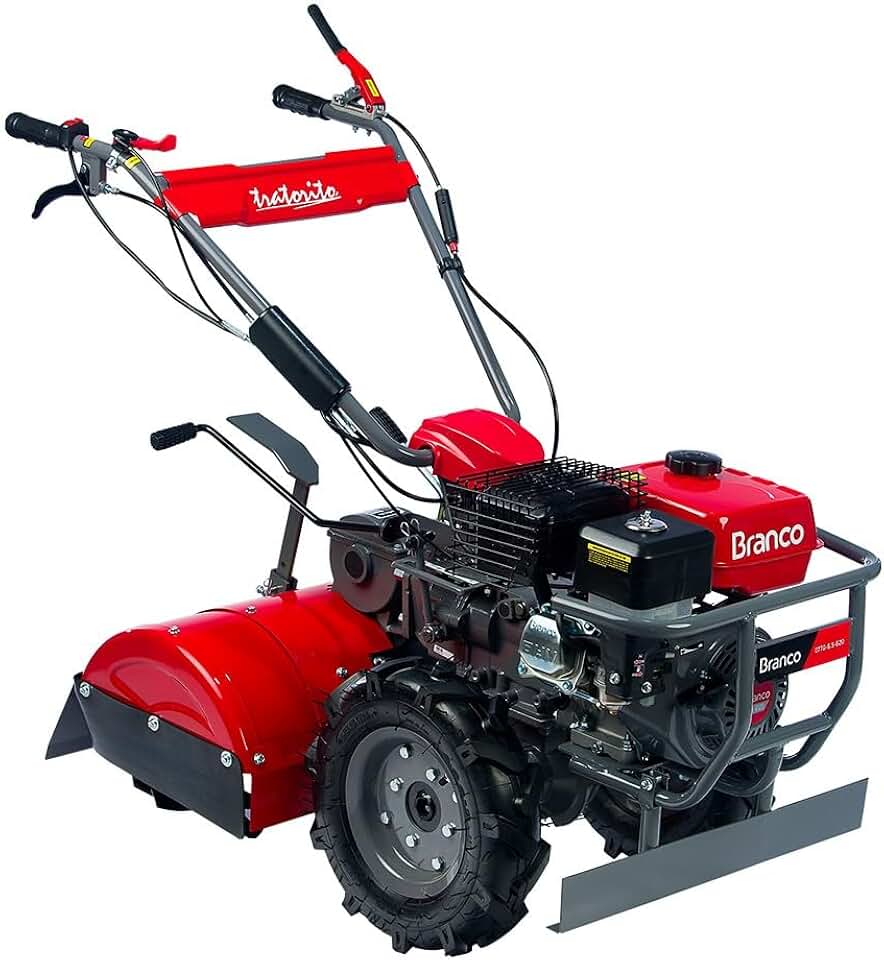 Motocultivador à Gasolina Tratorito Granja 6,5cv Partida Manual Bttg-6.5 Branco