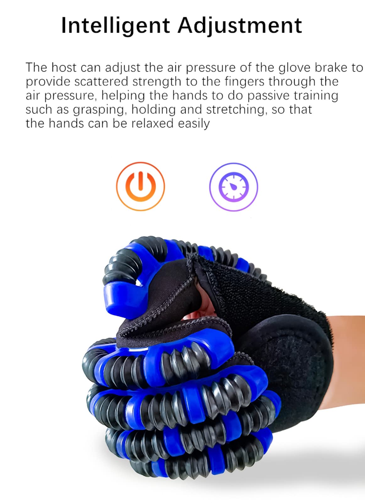 Dispositivo Eléctrico De Entrenamiento De Dedos, Potentes Guantes De Robot De Rehabilitación De Manos, Ejercicio De Extensión De Dedos para Pacientes con Hemiplejia por Accidente Cerebrovascular