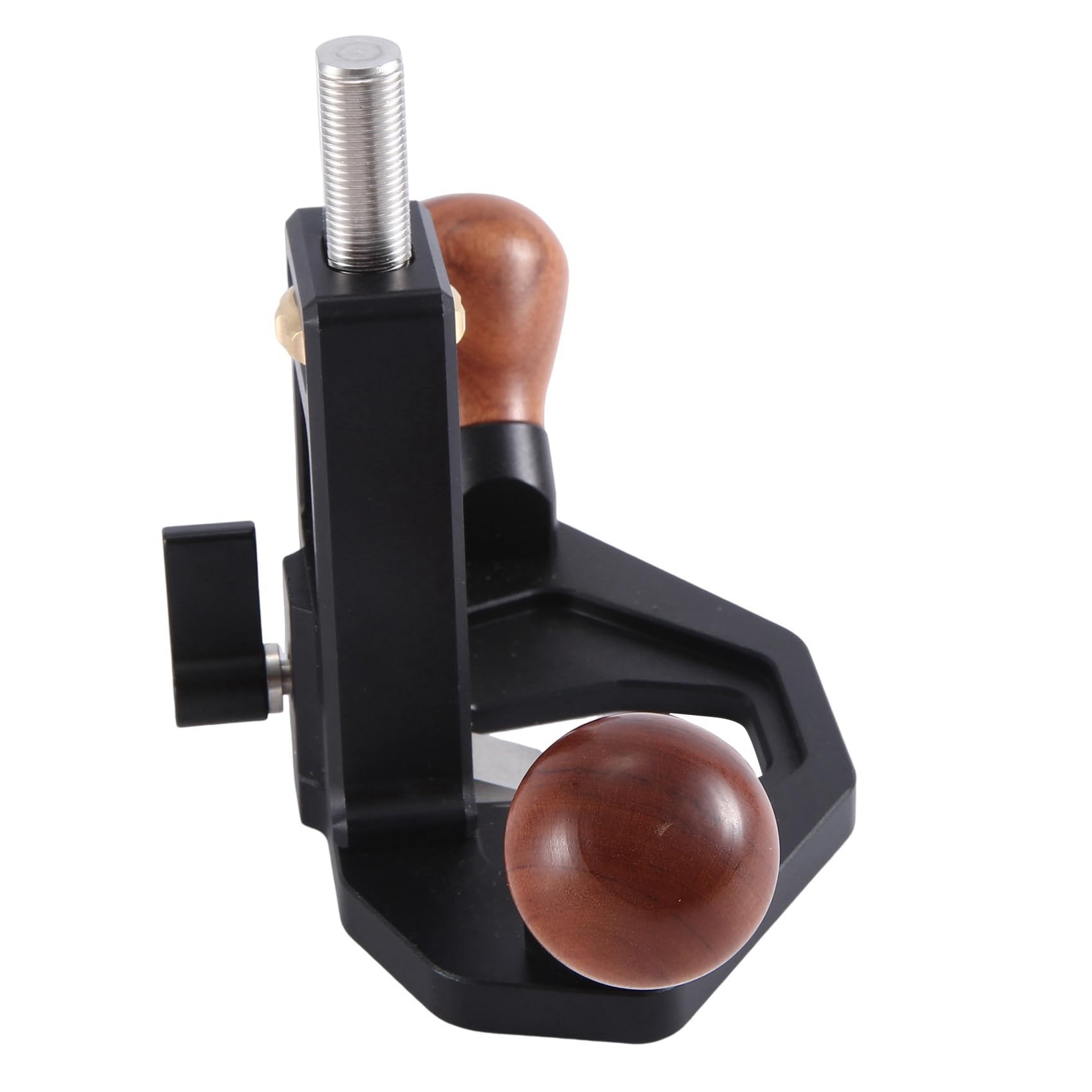 Râpe routeur avec bouton de réglage – Travail du bois, outil manuel pour nettoyer le dessous de plancher, rainurage manuel, coupe des bords, rabot plat, , noir.