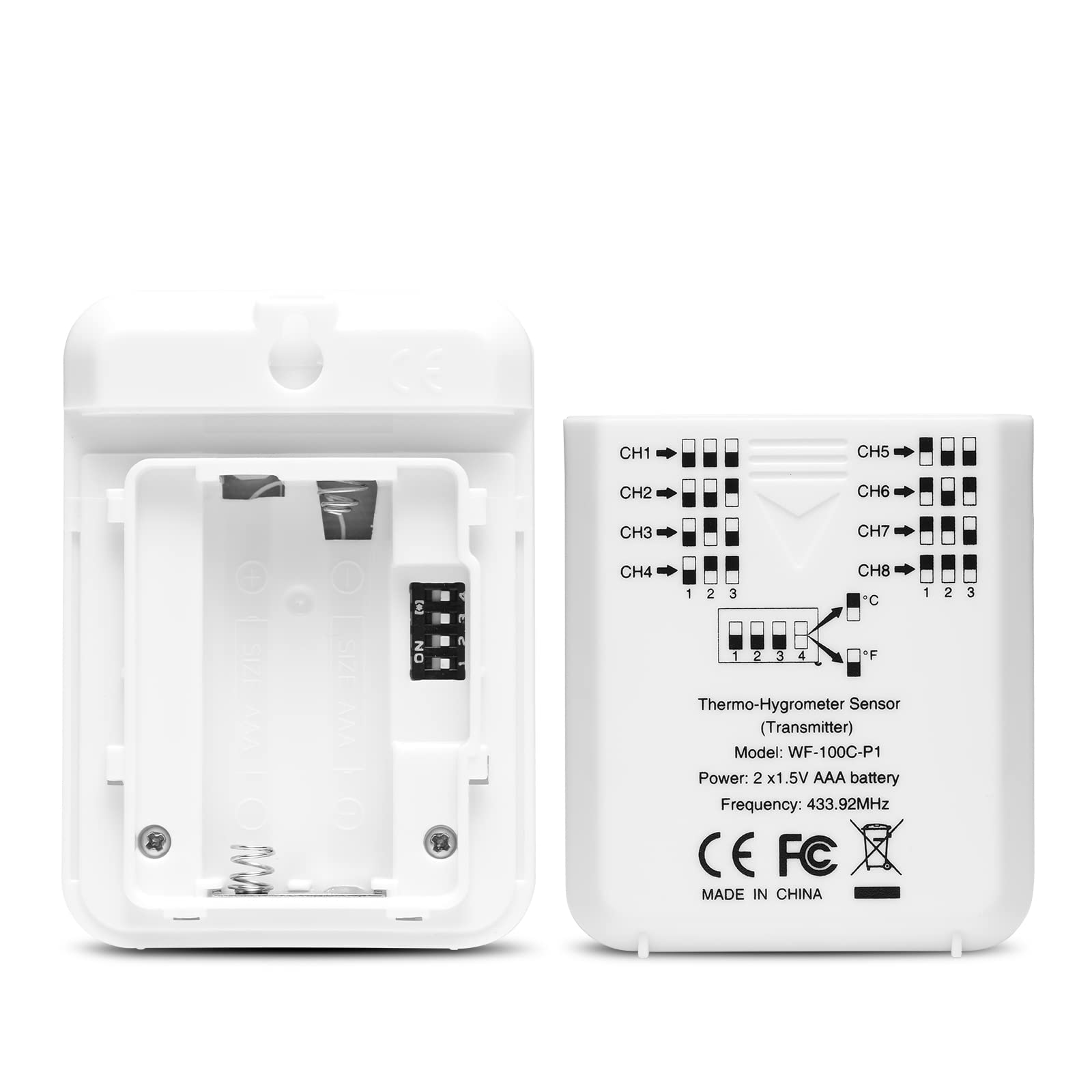 Raddy R2 - Capteur sans fil pour intérieur et extérieur, pour WF-100C