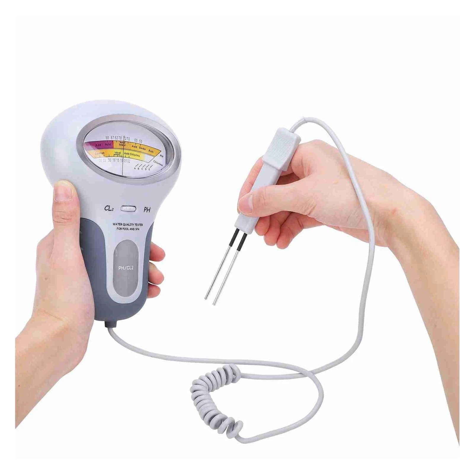 Tester per Acqua Analizzatore della qualità Del'acqua, Tester di Cloro E PH, for Piscine Spa con Sonda Multiuso Accurato Facile