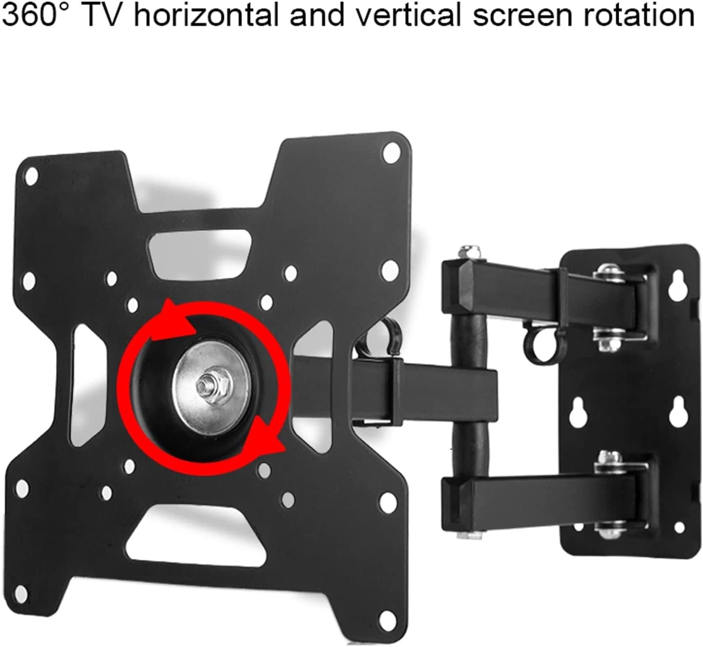 Supporto da Parete per Monitor TV snodabile a Movimento Completo per TV da 22-55 Pollici, Supporto da Parete per TV con Design a Fascetta, Supporto TV VESA Massimo 400x400 mm