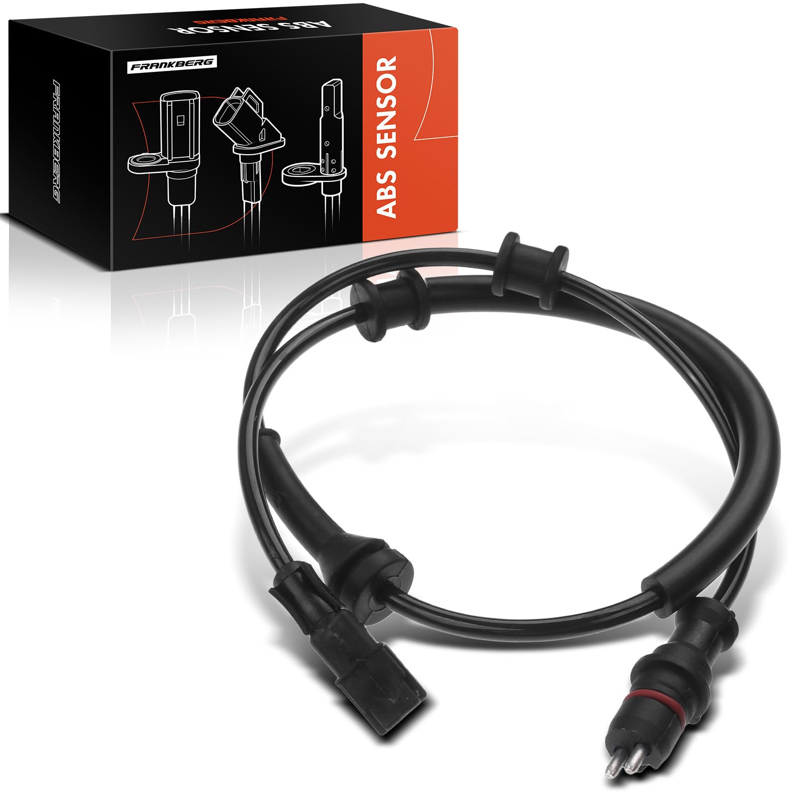 Frankberg Capteur de vitesse de roue ABS arrière gauche/droite 2 broches | Compatible avec: Laguna II Grandtour KG0/1, Laguna II BG0/1