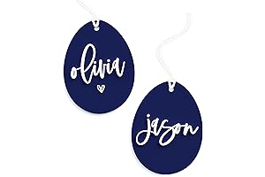 Customizable Pastel Bunny Easter Egg Tag for Basket Decoration