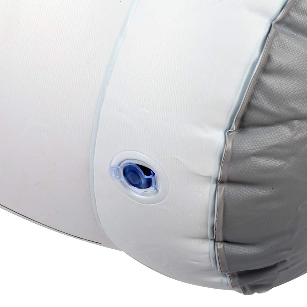 Mannequin Gonflable en PVC, équipement d'entraînement de Dribble de Football Blanc de 175x50cm pour Les débutants de Football(Football-Dummies)
