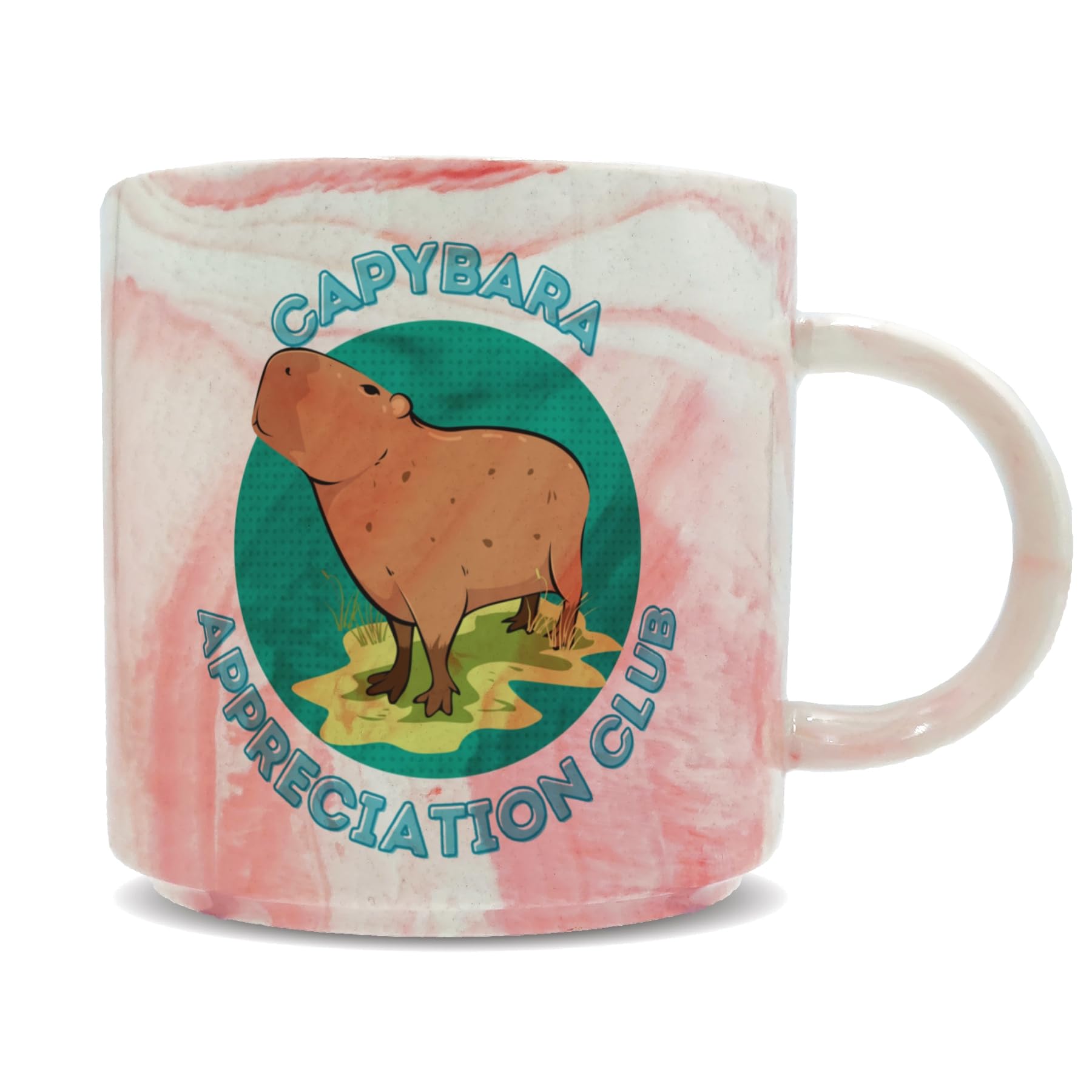 Hippowarehouse Capybara Appreciation Club Printed Mug Various Colour Options Ceramic Cup Kitchenware 11oz