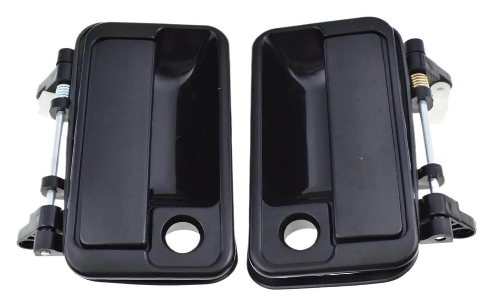 LSDSAAZA Sliding Exterior Handle for Suzuki for Swift for Geo for Metro 1989 1990 1991 1992 1993 1994 Car Door Handle Repair Outside Exterior Black(Left Right Pair)