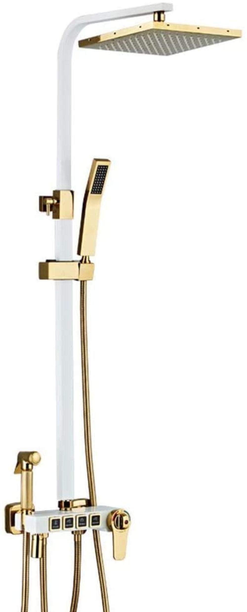 Ensemble de douche en cuivre haut de gamme, robinetterie thermostatique murale