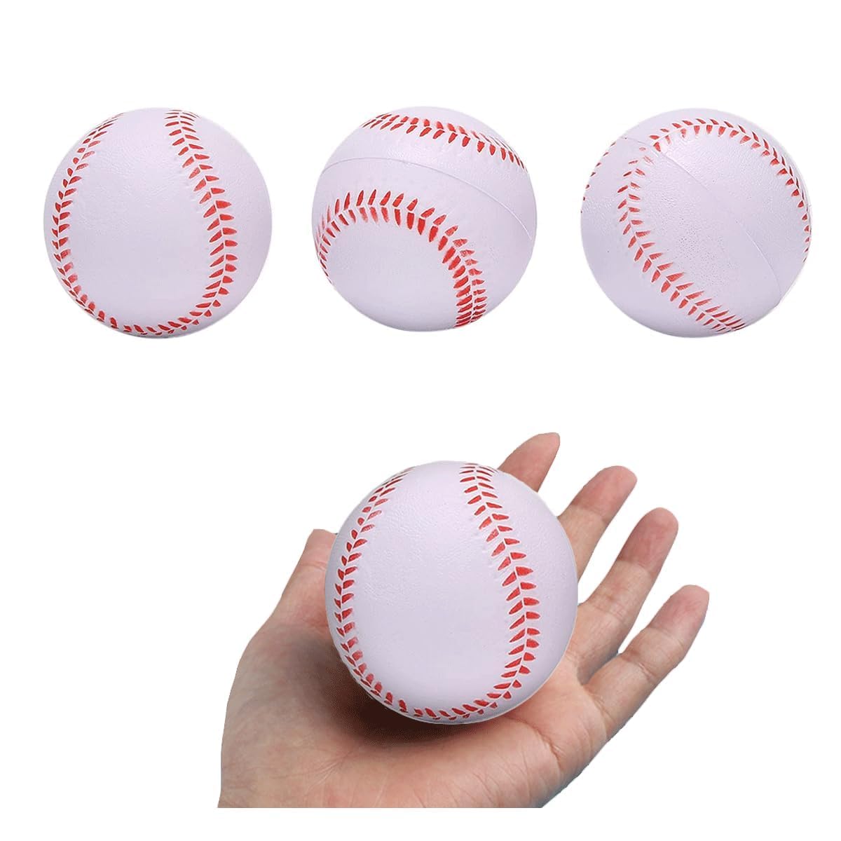 Palla di Spugna in Schiuma 15pcs Palline Morbide Baseball PU
