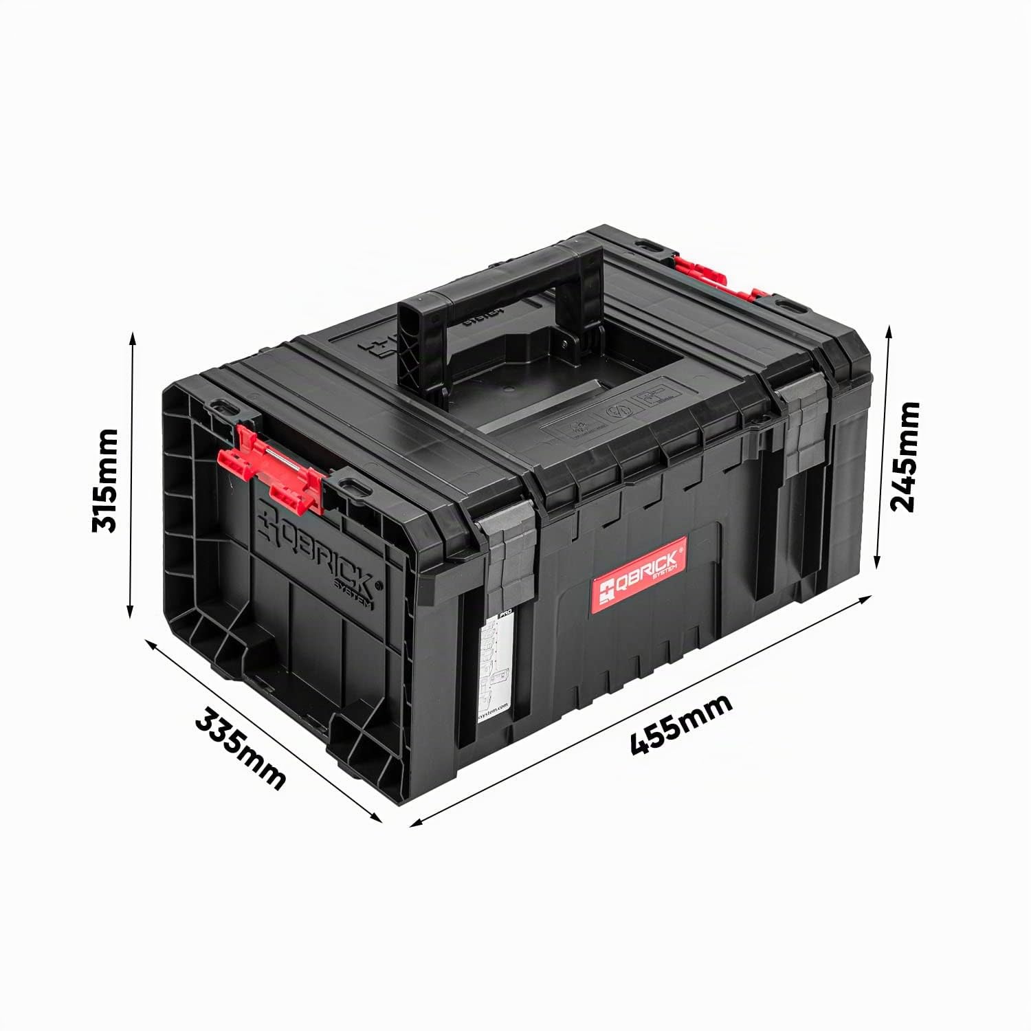 Werkzeugkasten mit zusätzliche Fläche – 45 x 36,5 x 34 cm – Werkzeugkoffer mit 5x Sortimentskasten und Werkzeugkorb SET 2in1 Werkzeugkiste Transportbox Baustellen Kübel Premiumklasse