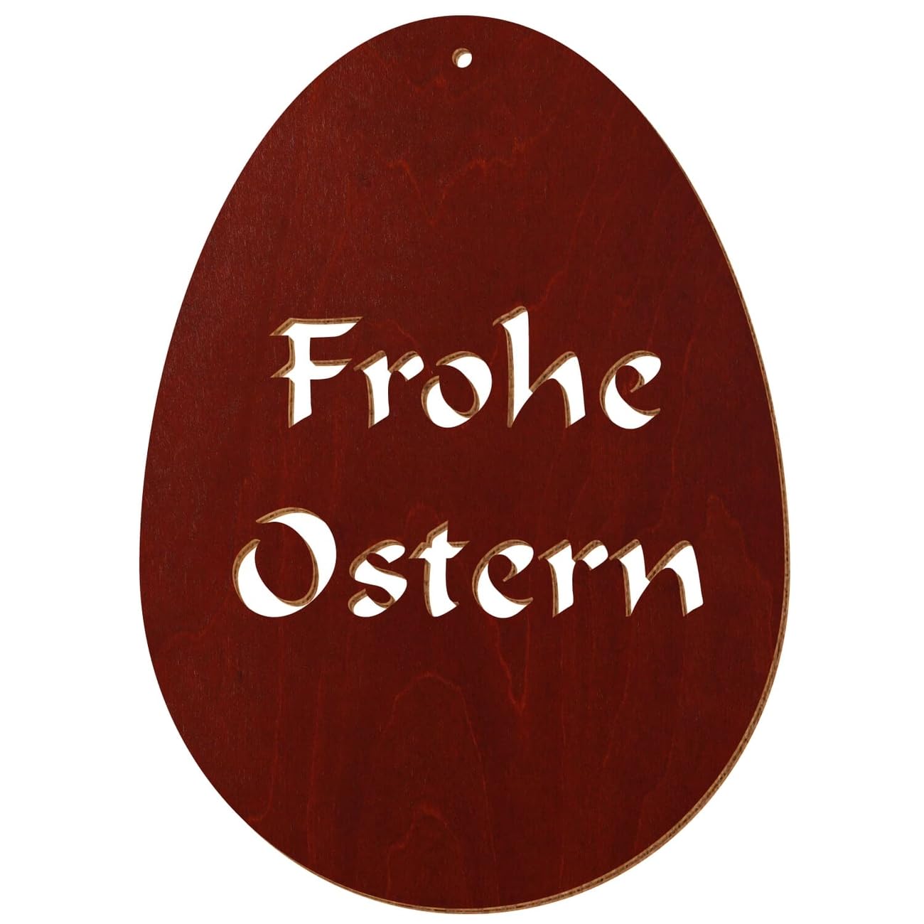 Uova di Pasqua in legno colorato V2 – Ciliegio scuro – Decorazione per Pasqua, motivo uovo di Pasqua 14, altezza (dimensione): 45 cm di altezza