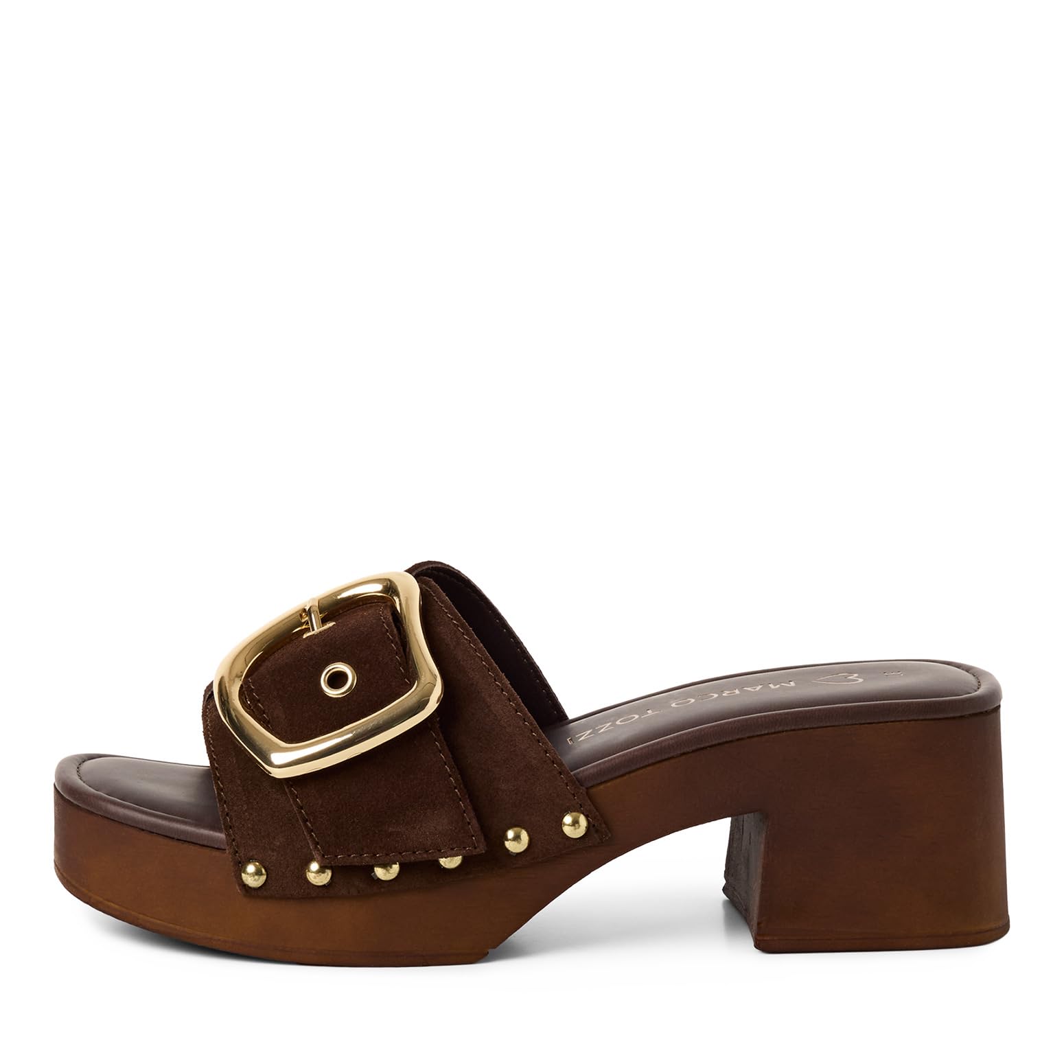 MARCO TOZZI Damen Sandale weiches Feel Me Fußbett Leder Modern