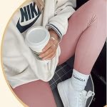 Leggings pour les femmes - Haute taille Tummy Control Butt Lifting Soft No See Through Workout Yoga Pantalons Running Tights